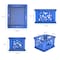 Storex Large File Crate, Blue 61460U03C - alternate 3